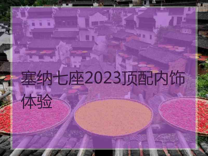 塞纳七座2023顶配内饰体验