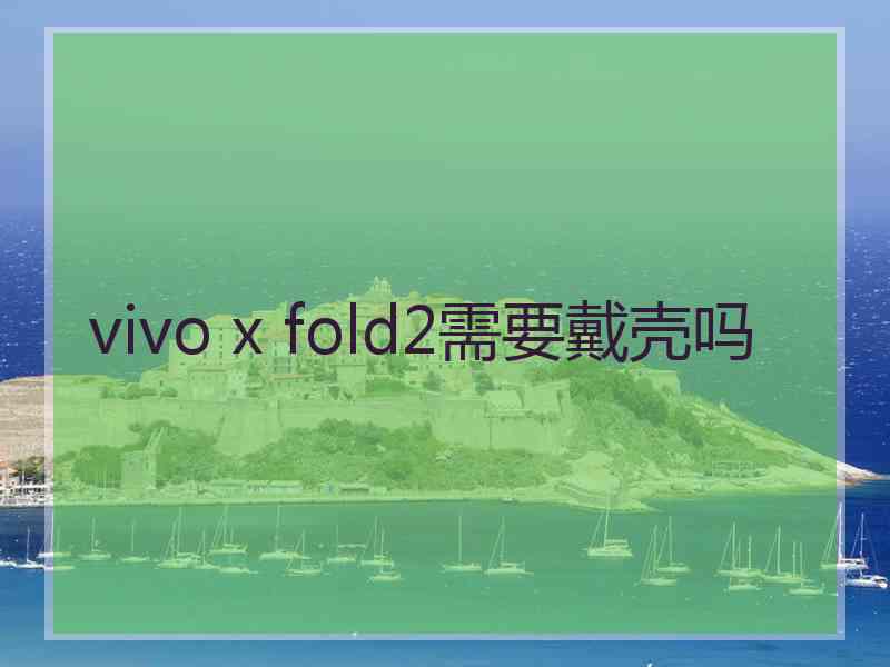 vivo x fold2需要戴壳吗