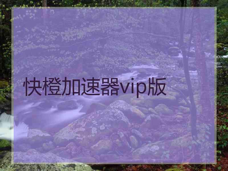 快橙加速器vip版