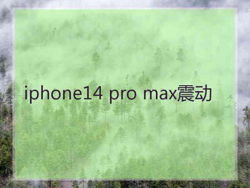 iphone14 pro max震动