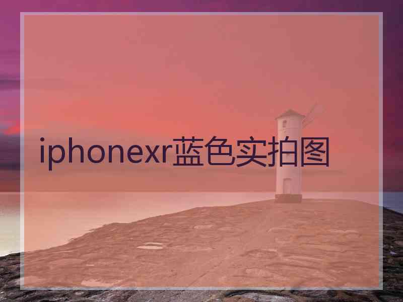 iphonexr蓝色实拍图