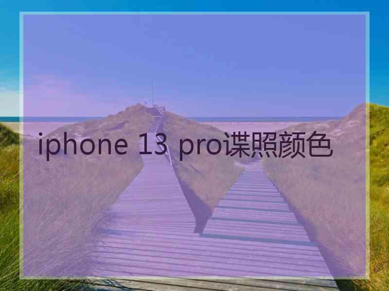 iphone 13 pro谍照颜色