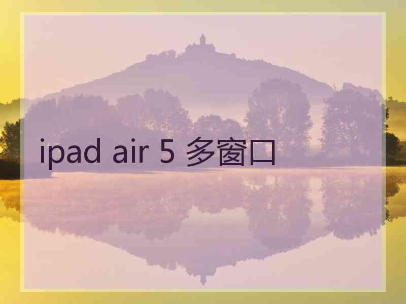 ipad air 5 多窗口