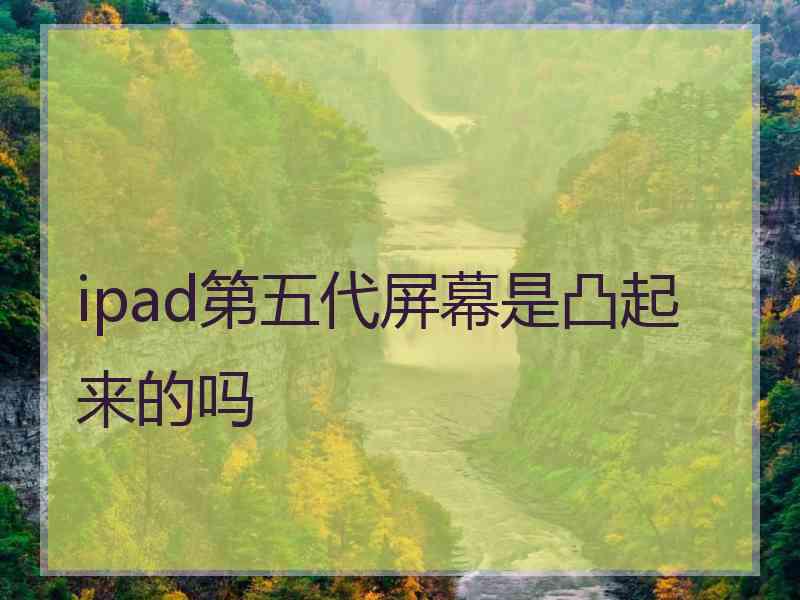 ipad第五代屏幕是凸起来的吗