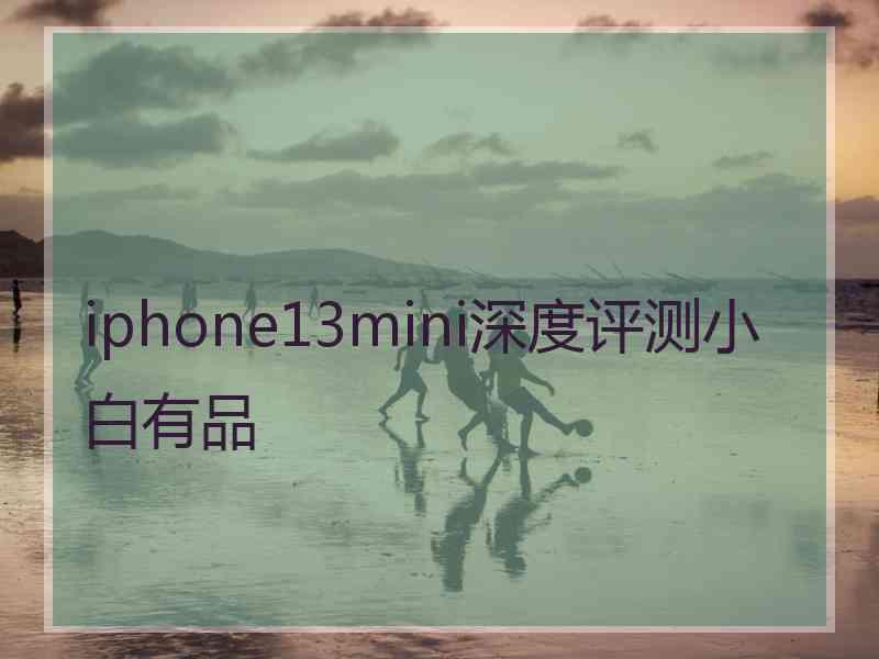 iphone13mini深度评测小白有品