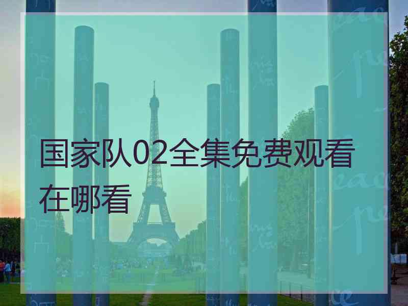 国家队02全集免费观看在哪看