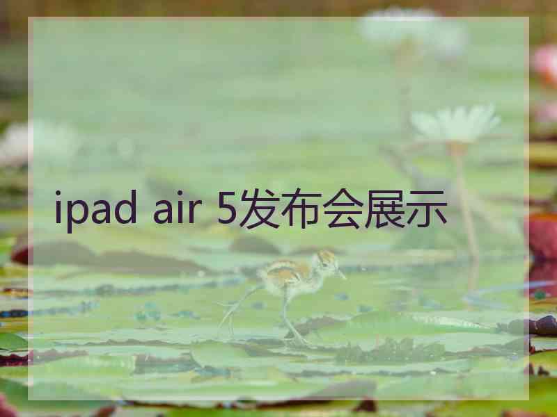 ipad air 5发布会展示