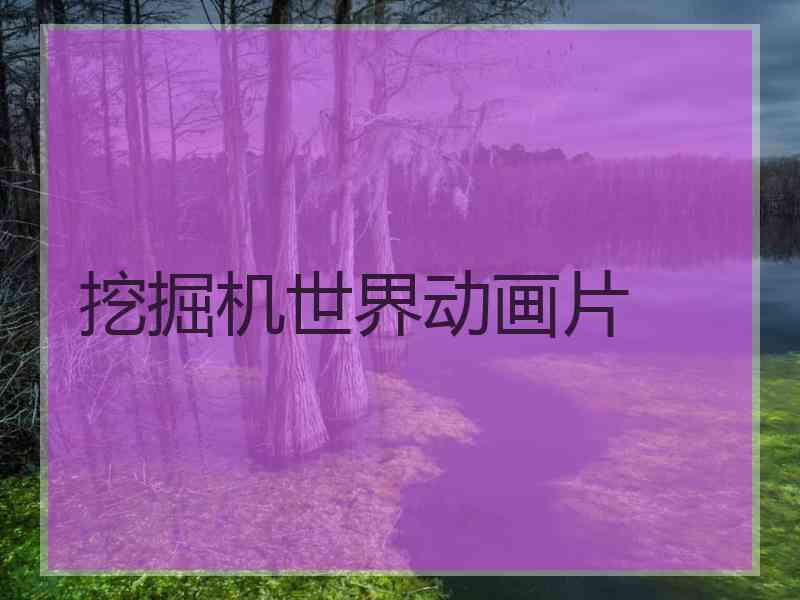 挖掘机世界动画片