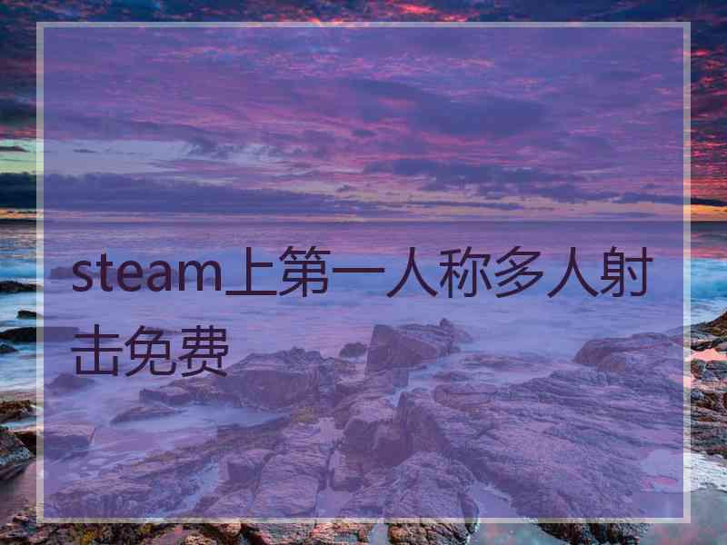 steam上第一人称多人射击免费