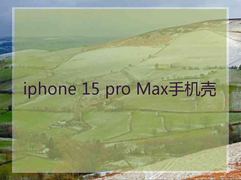 iphone 15 pro Max手机壳