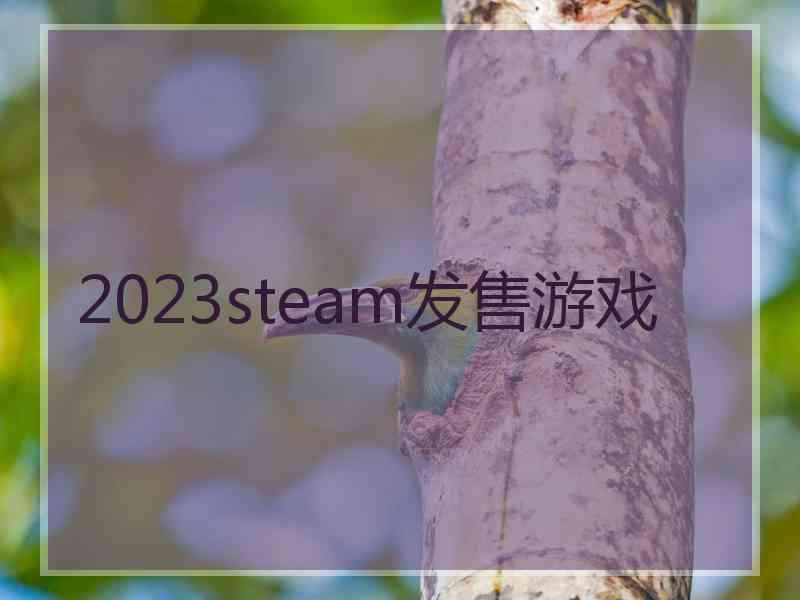 2023steam发售游戏