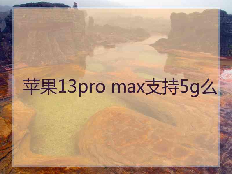 苹果13pro max支持5g么