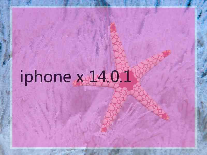 iphone x 14.0.1