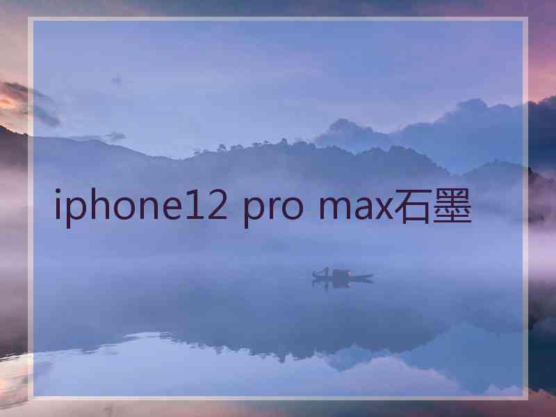 iphone12 pro max石墨