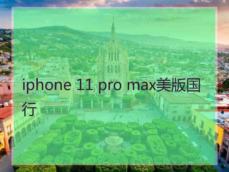 iphone 11 pro max美版国行