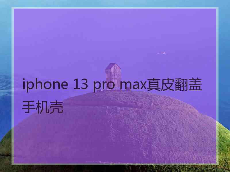 iphone 13 pro max真皮翻盖手机壳