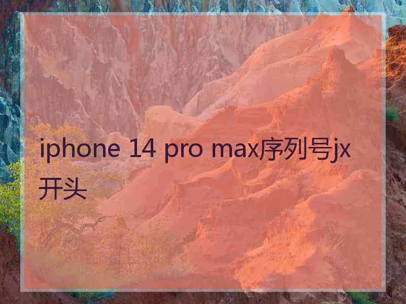 iphone 14 pro max序列号jx开头