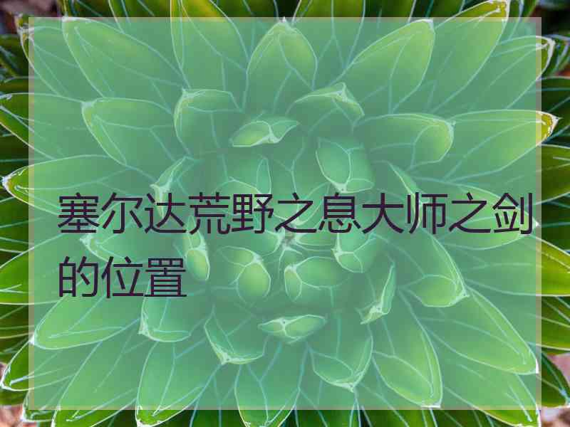 塞尔达荒野之息大师之剑的位置