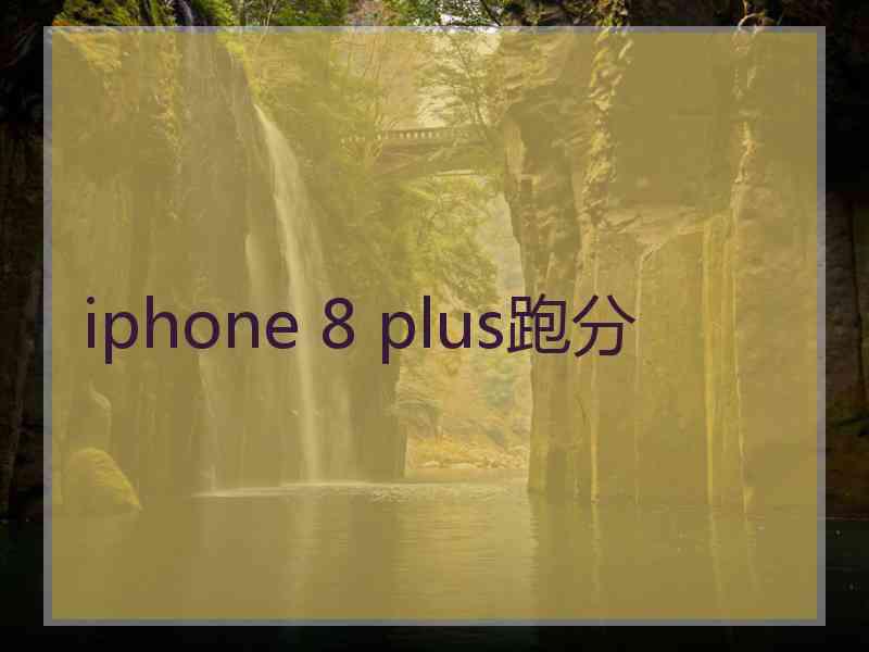 iphone 8 plus跑分
