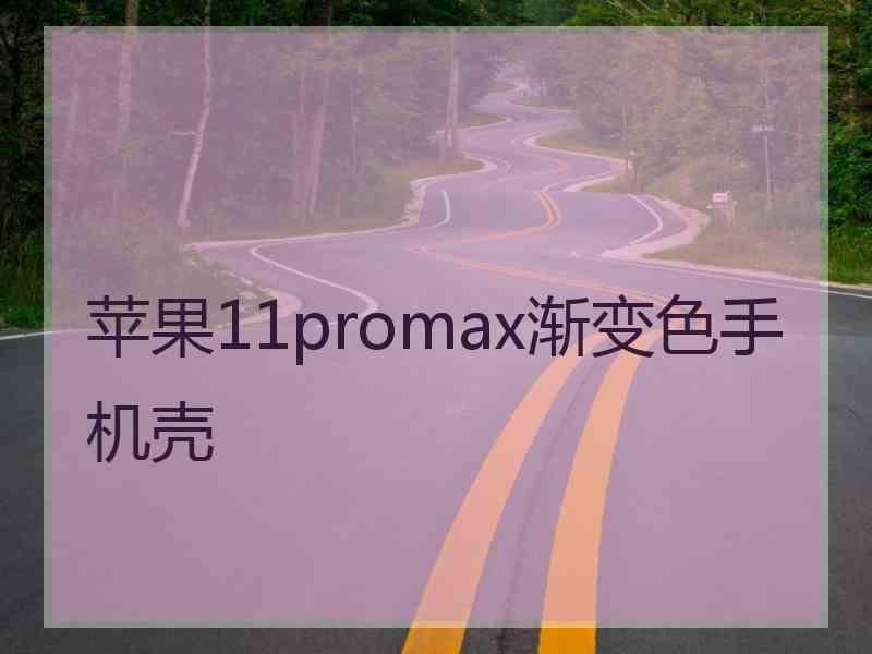 苹果11promax渐变色手机壳