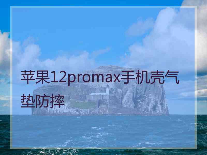 苹果12promax手机壳气垫防摔