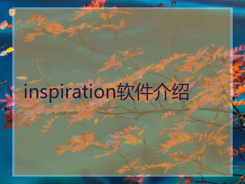 inspiration软件介绍