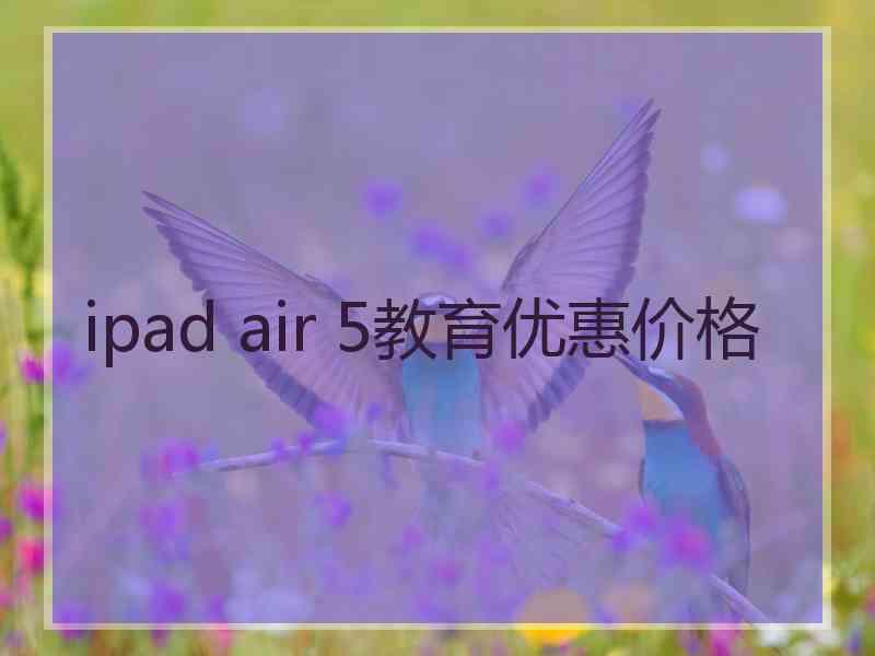 ipad air 5教育优惠价格