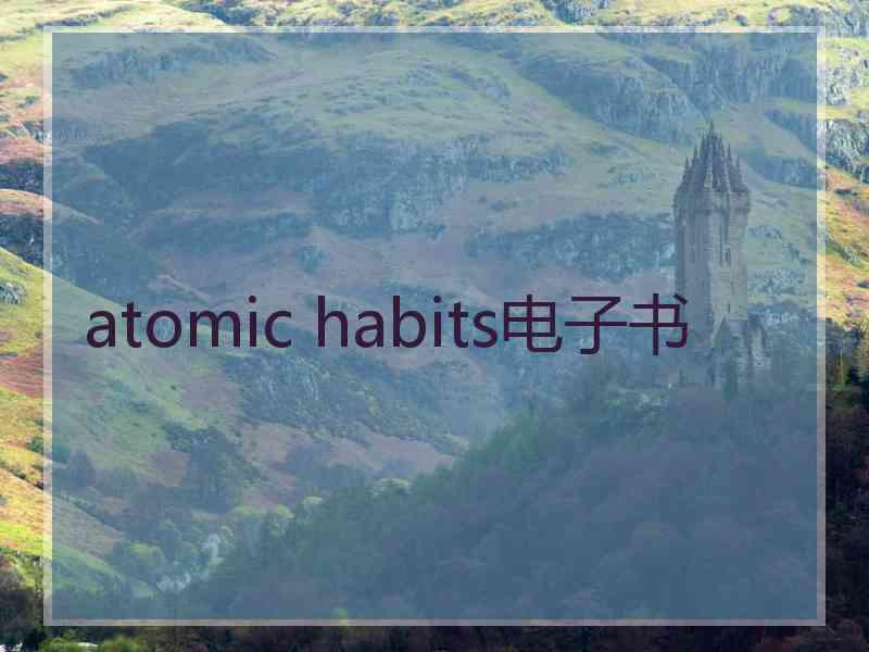 atomic habits电子书