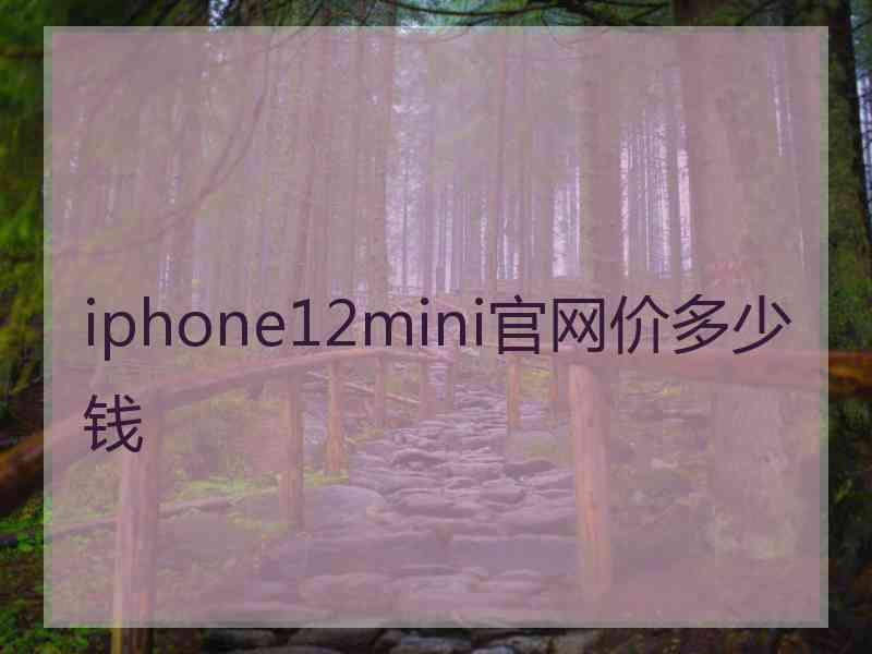 iphone12mini官网价多少钱