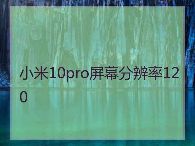 小米10pro屏幕分辨率120