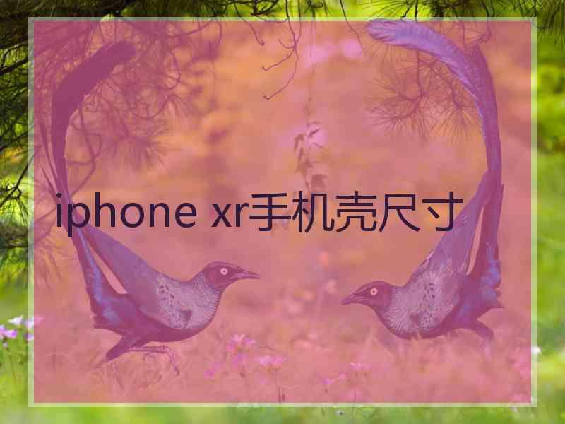 iphone xr手机壳尺寸