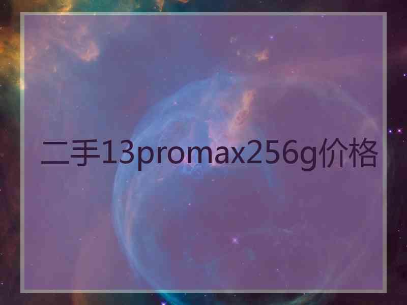 二手13promax256g价格