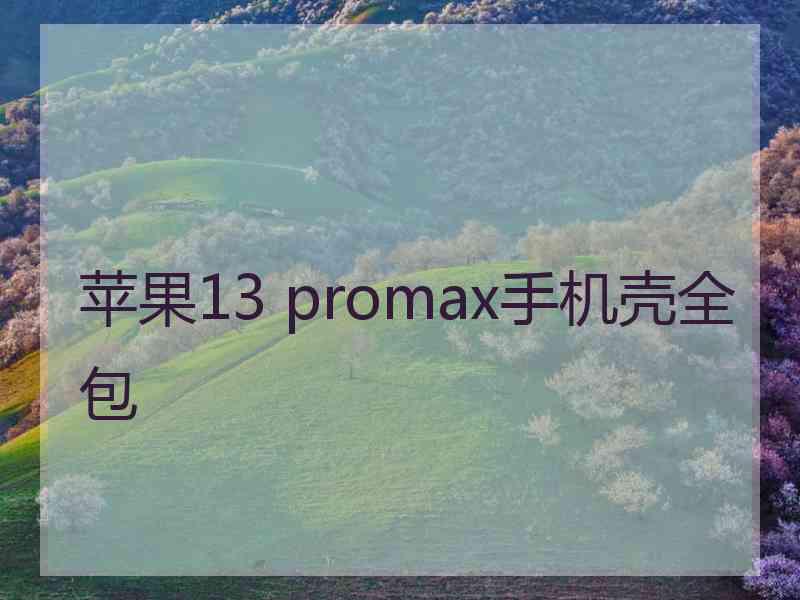 苹果13 promax手机壳全包