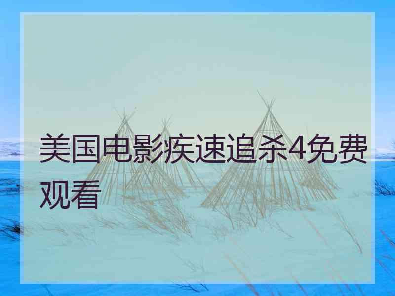 美国电影疾速追杀4免费观看