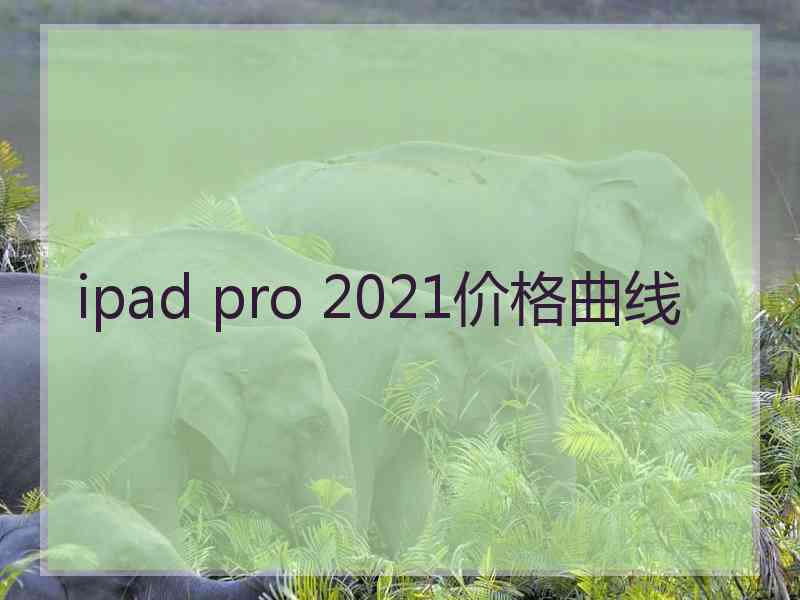 ipad pro 2021价格曲线