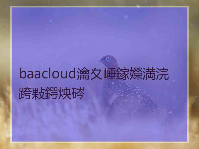 baacloud瀹夊崜鎵嬫満浣跨敤鍔炴硶