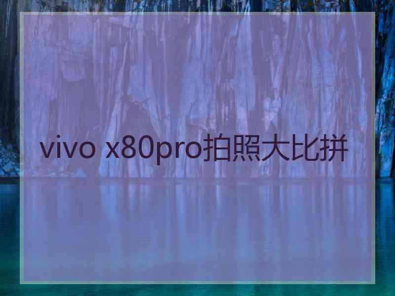 vivo x80pro拍照大比拼