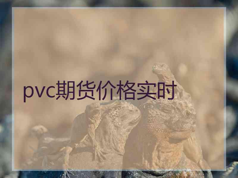 pvc期货价格实时