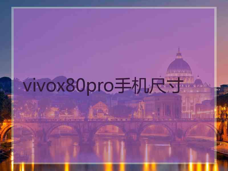 vivox80pro手机尺寸