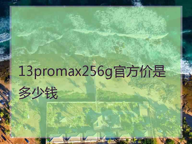 13promax256g官方价是多少钱