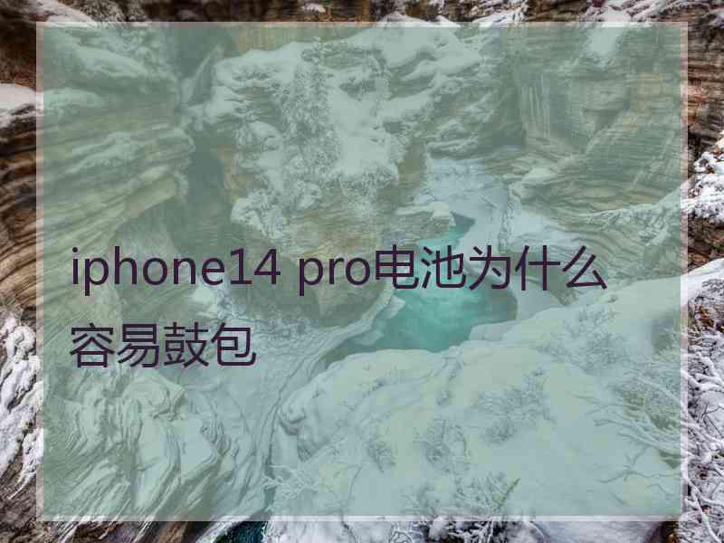 iphone14 pro电池为什么容易鼓包