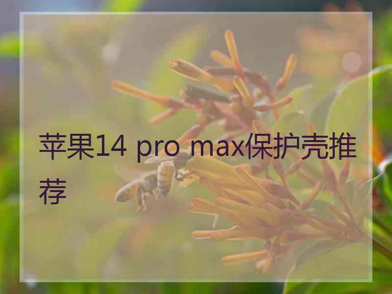 苹果14 pro max保护壳推荐