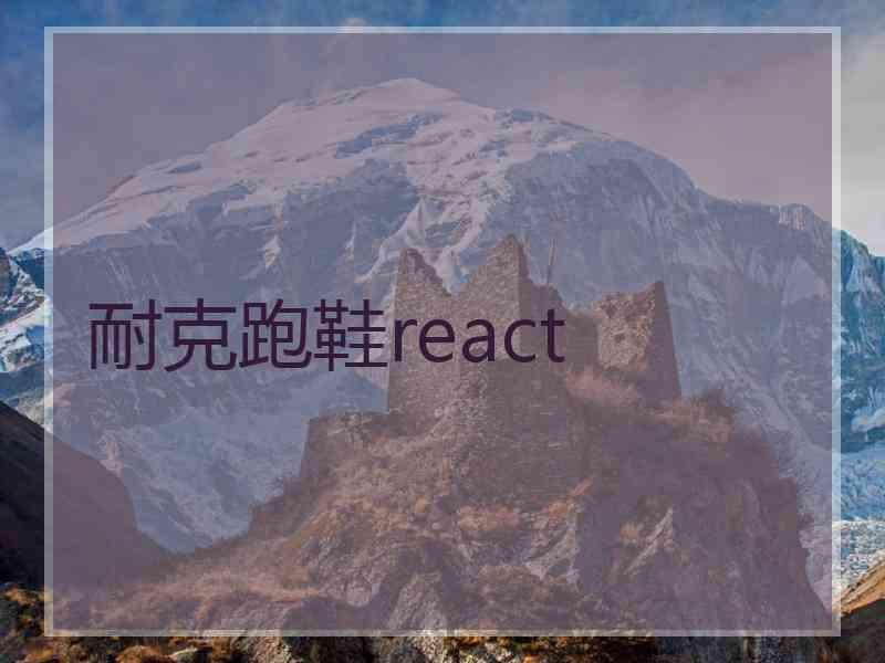 耐克跑鞋react