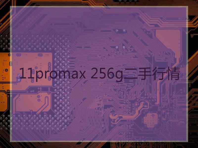 11promax 256g二手行情