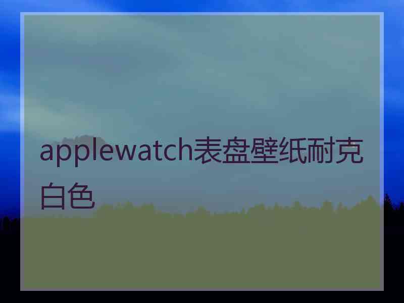 applewatch表盘壁纸耐克白色