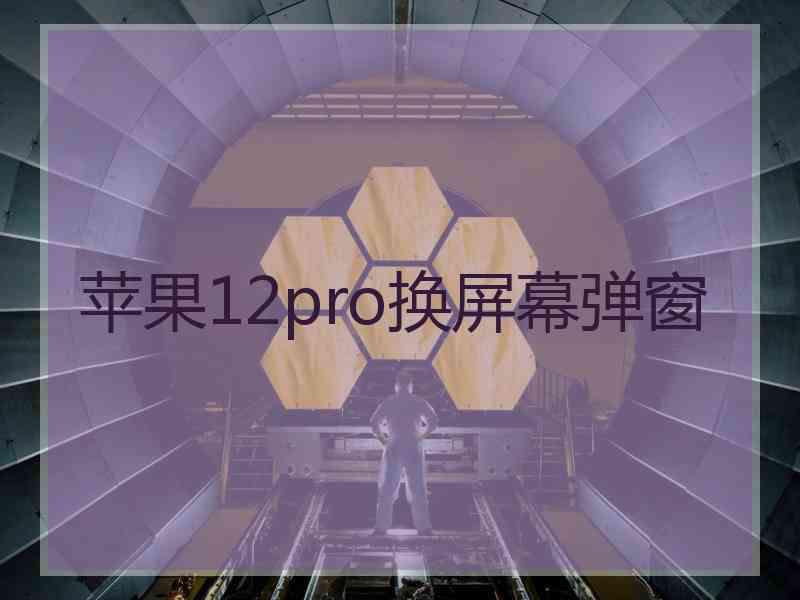 苹果12pro换屏幕弹窗