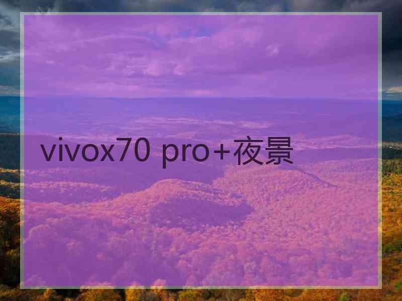 vivox70 pro+夜景