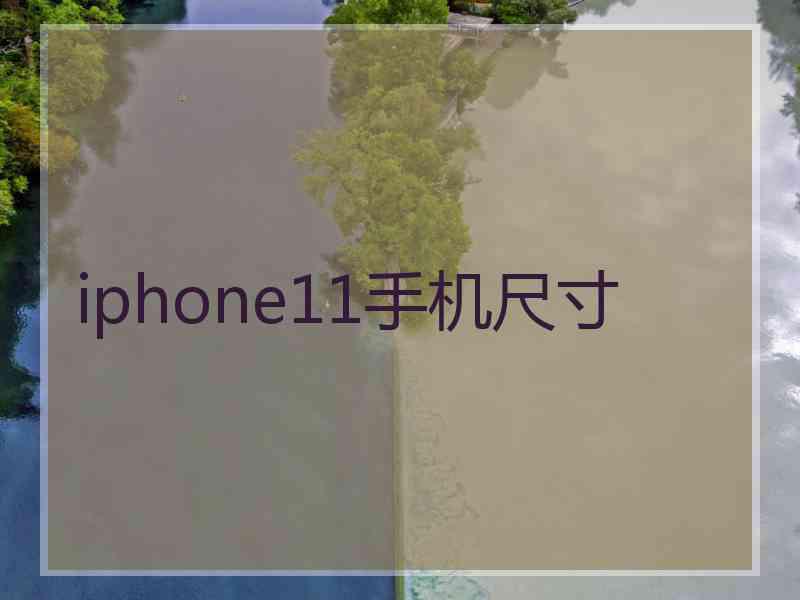 iphone11手机尺寸