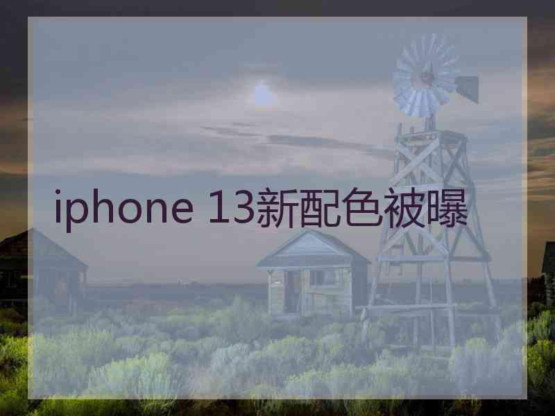 iphone 13新配色被曝