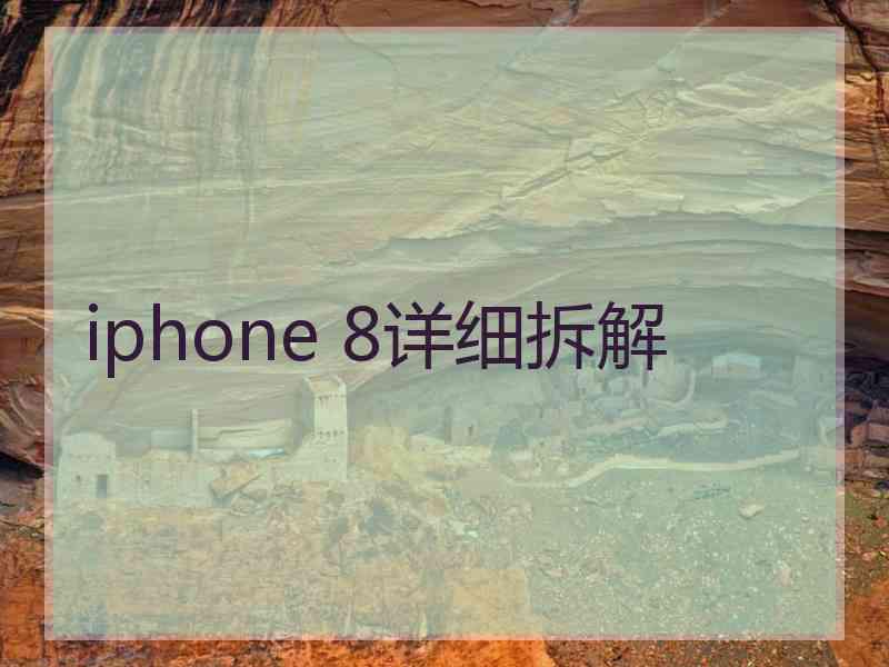 iphone 8详细拆解